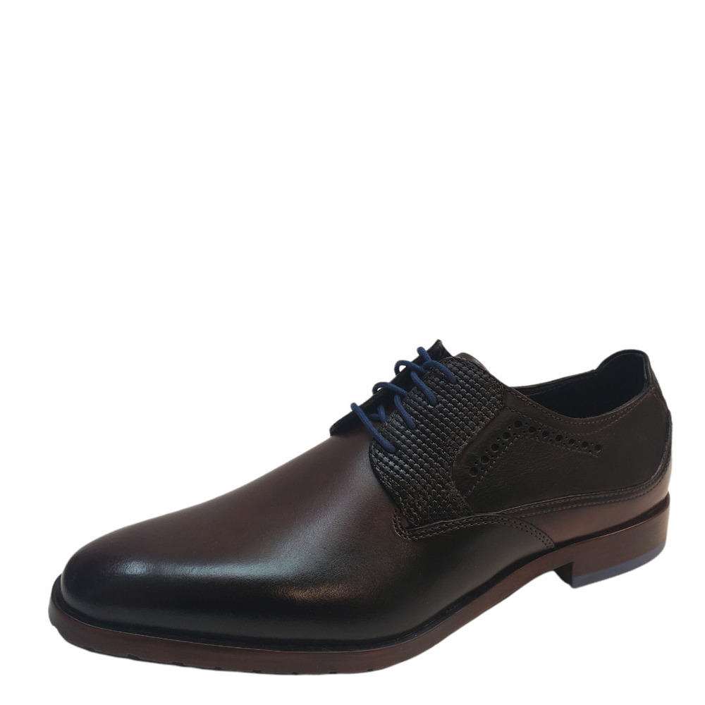 Stacy Adams Mens Dress Shoes Robeson Brogue Leather Brown Cushioned Oxfords 8M